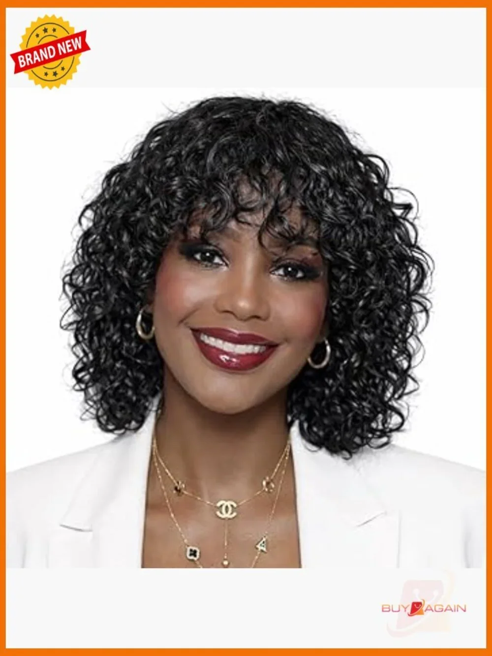 Short Water Wave Human Hair Wig with Bangs Glueless Brazilian Virgin Hair 12